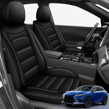 Imagem de TTX LIGHTING Capas Para Assentos De Carro Lexus Rx 350 2016-2025 (Não Compatível Com 350L) Conjunto Completo Protetor Automotivo Personalizado Em Couro Rx350 (5 Assentos, Preto)