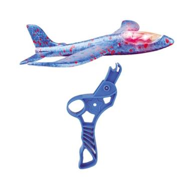Imagem de Garende Avião de brinquedo lançador de espuma planador avião leve de arremesso brinquedo voador para parque esporte praia ao ar livre presentes de aniversário