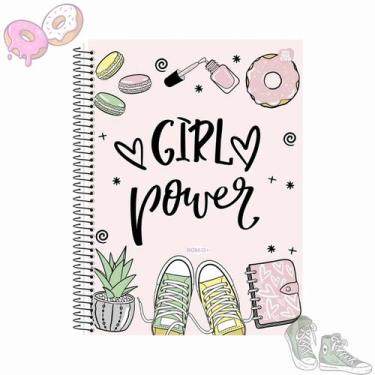 Imagem de Caderno universitário feminino espiral 80 folhas Bom D+ - Animativa