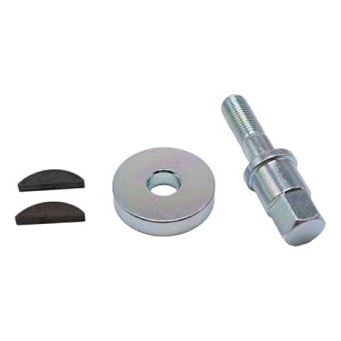 Imagem de Generic Conjunto de parafusos de polia de manivela, chave de madeira, acessórios de metal, profissional, alta confiabilidade, fácil instalação, peças de