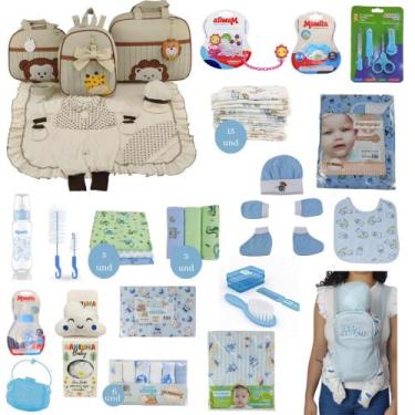 Imagem de Kit Bolsa de Maternidade 3 Peças + Saída maternidade + Enxoval Master 