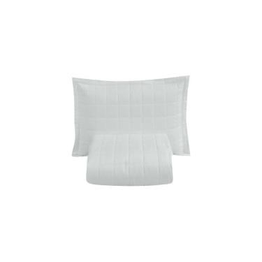 Imagem de Kit Cobre Leito Matelado Dupla Face Soft 2 Peças Solteiro 100% Poliéster Cor:branco