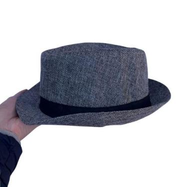Imagem de Chapéu Fedora Panamá Tecido Cinza Claro Estilo 72126 - generico