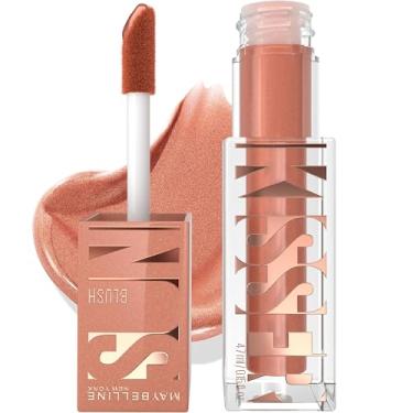 Imagem de Maybelline Sunkisser Blush líquido multiuso e bronzeador, misturável, longo, maquiagem brilhante, tons, 1 unidade
