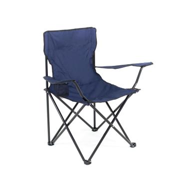 Imagem de Cadeira de Praia e Camping Conforto Azul Marinho Com Bolsa