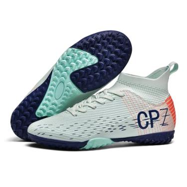 Imagem de TOPSFEBA Chuteiras de futebol para homens e mulheres, sapatos de futebol de interior, unissex, sapatos de beisebol juvenil, sapatos de rúgbi, adulto, AG FG TF, botas de futebol, largo, tênis de treino