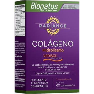 Imagem de Bionatus, Radiance, Colágeno hidrolizado, Verisol, Suplemento alimentar, Colágeno Hidrolisado Verisol 2,5g, 60 cápsulas • 20 doses, Roxo