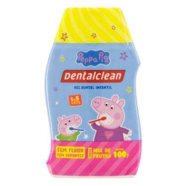 Imagem de Gel Pasta De Dente Infantil Dentalclean Sem Flúor Peppa Pig