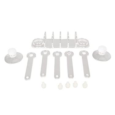 Imagem de Aquário Rack de 5 Forma da árvore da garra Clear acrílico tanque de portador de com fortes xícaras de sucção para o tanque de água salgada Tanque marinho decoração de aquário