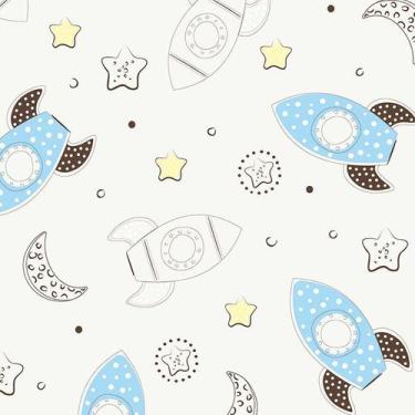 Imagem de Papel de Parede Adesivo Infantil Foguetes - 090 - Multimpressão