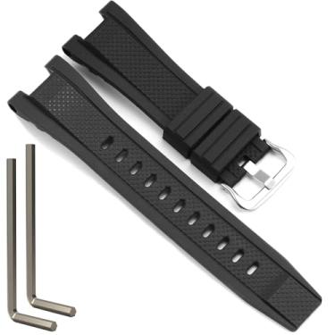 Imagem de WRISTARMOR Pulseira de relógio de resina masculina de substituição para casio GST-S110 GST-W100C GST-W110 GST-S100G GST-S210B GST-S300 GST-W300G GST-W300 GST-S300G