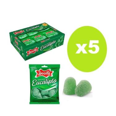 Imagem de 5 Caixas Bala De Goma Mini Sino Eucalipto 24X18G - Docile