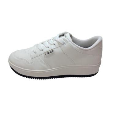 Imagem de Tênis Quiz Feminino Leve e Flexivel, 37, Branco
