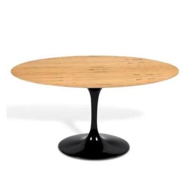 Imagem de Mesa de Jantar Tulipa Saarinen Oval 137x90 cm Tampo Antíqua - Personal