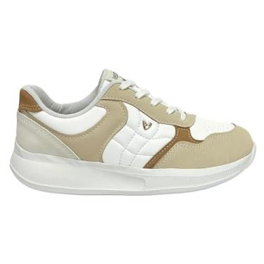 Imagem de Tênis Mississipi Casual Feminino MF602 Bege Cotton/Branco