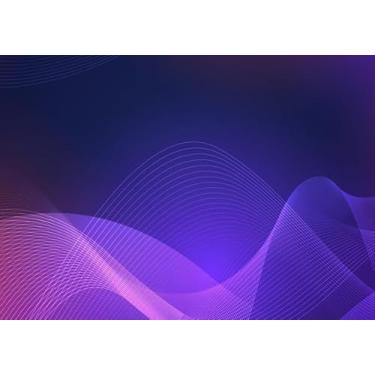 Imagem de Quadro Decorativo com Estampa Abstract Purple Wave 40 x 40 Papel 2 unidades