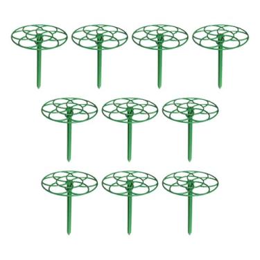 Imagem de Generic 10 peças de suporte para topo de planta, gaiola de flores, suportes para estacas, grades para rosas, Grande