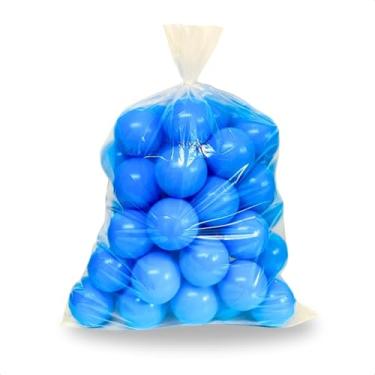 Imagem de Kit Com 25 Unidades De Bolinha Para Piscina De Crianças Não Amassam Bolas Divertida Cor Vibrante (Azul)