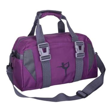 Imagem de Aymzbd Bolsa de Fitness Bolsa de Ombro Bolsa para Artigos de Higiene Adulto Moda Alça de Ombro Ajustável Bolsa de Mão para Fitness Ao Ar Livre Fim de Semana, Roxo