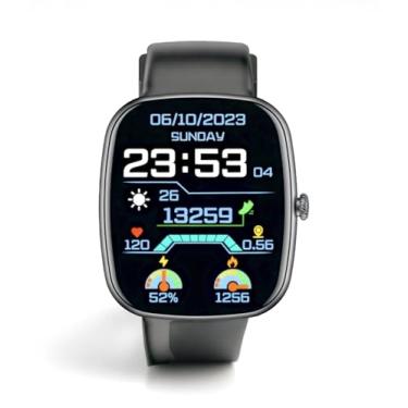 Imagem de Smartwatch Easy Unissex À Prova D'água, 100 Modos Esporte, Monitoramento de Atividades, Notificações, Chamadas, Bateria Longa Duração, Aplicativo de esportes (Preto)
