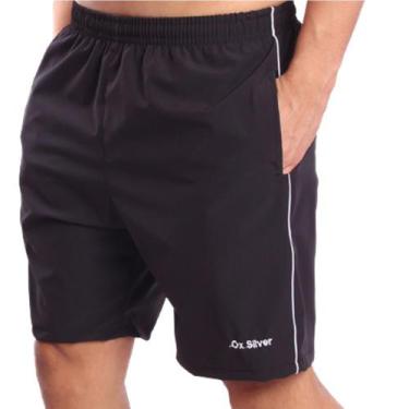 Imagem de Shorts Ox Silver Tactel com Elastano - Oxsilver, Preto, P