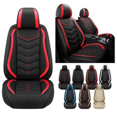 Imagem de Capas de assento de carro para Ford Mustang 2000-2025, capa de assento de couro napa impermeável, capas de assento de carro antiderrapantes, compatíveis com airbag, conjuntos de capas de assento