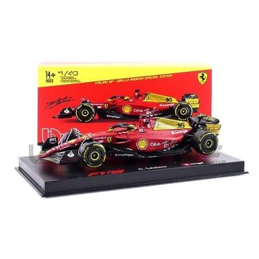 Imagem de Miniatura F1 Ferrari F1-75 Edição Especial GP Italia Charles Leclerc #16 2022 Acrílico 1:43 Bburago