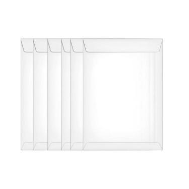 Imagem de Envelopes 176Mm X 250Mm Liso A4 Ofício 50 Unidades Branco