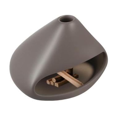 Imagem de Palo Santo, queimador de incenso de cerâmica feito à mão, apanhador de cinzas, tigela de borrão, suporte de sálvia, apanhador de cinzas para decoração zen de meditação