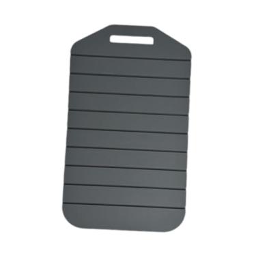 Imagem de MotiveTech Tábua de corte dobrável de silicone, presente grosso, leve, tapete de corte portátil para frutas, vegetais, atividades ao ar livre, piqueniques, Cinza