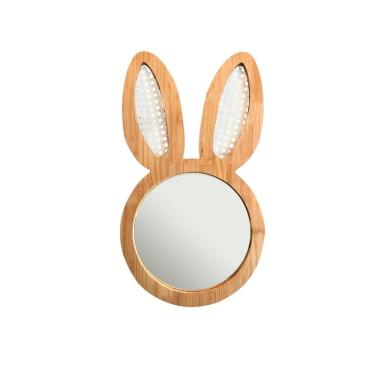 Imagem de Espelho Infantil 43x44cm: Decoração Lebre p/ Quartos