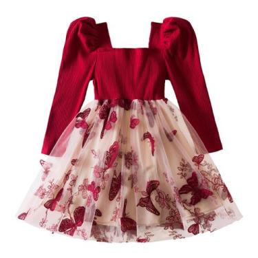 Imagem de Vestido TTYAOVO Girl de manga comprida, outono, inverno, 4 anos, 2114,