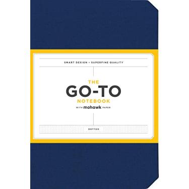 Imagem de Caderno Go-to com papel moicano, azul pontilhado (caderno com páginas pontilhadas simples, diário de produtividade plana): (Dotted Notebooks, Notebooks with Dots, Blue Notebook)