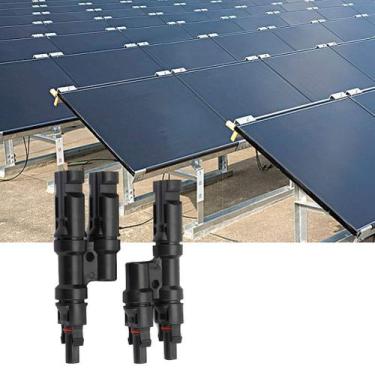Imagem de Conector de painel solar tipo T, adaptador de ramificação 30A 1000V - 