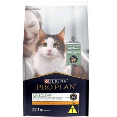 Imagem de Ração Pro Plan Para Gatos Live Clear Para Gatos 1Kg - Nestlé purina