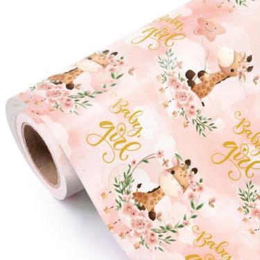 Imagem de Rolo de papel de embrulho WRAPAHOLIC Baby Girl 43cm x 10m