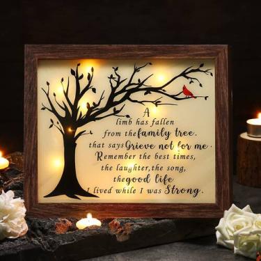 Imagem de Memorial Shadow Box Gerrii Sympathy Gifts Red Cardinal