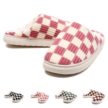 Imagem de Chinelos femininos clássicos rosa da Guyarns, espuma viscoelástica, pe