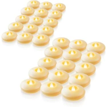 Imagem de Velas flutuantes LED sem chama Homemory 3", pacote 48, marfim