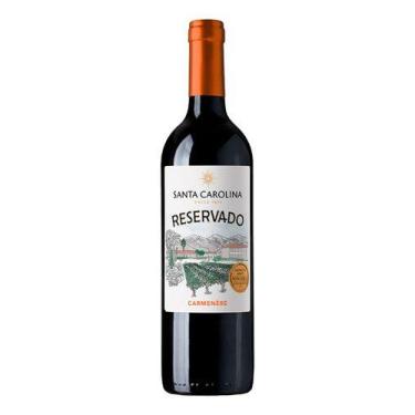 Imagem de Vinho Tinto Carménère Santa Carolina Reservado 750 Ml Em Um Estojo De 