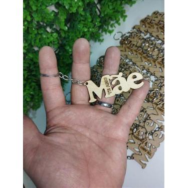 Imagem de Chaveiros Personalizados Dia das Mães - Mãe te Amo em MDF - no-brand, 