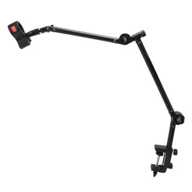 Imagem de Cryfokt Suporte de Braço de Microfone Resistente Com Ajuste de Rotação de 360 ​​graus - Suporte Seguro para Microfones Dinâmicos Condensadores - Ideal para Podcasting