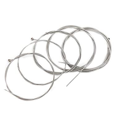 Imagem de Domary Cordas de Baixo Elétrico 5 Cordas Define Núcleo de Aço Liga Enrolamento Niquelado Ballend para Performances Musicais