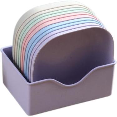 Imagem de Pratos de Jantar, Kit Conjunto Pratos com Base Plásticos Duros Reutilizaveis(KIT 10 PRATOS)