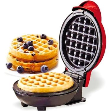 Imagem de Máquina de Waffles Elétrica Antiaderente 110V | Waffleira Gourmet Doméstica Rápida e Fácil de Limpar, Prática E Simples De Operar