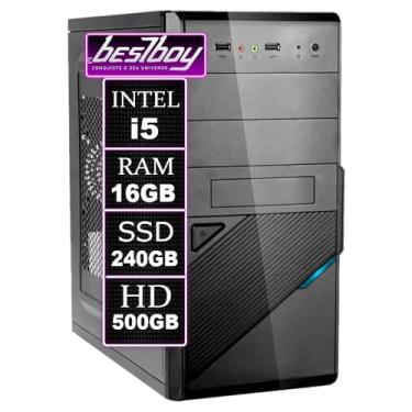 Imagem de Desidoy Computador Desktop Intel Core i5 2ª Geração, 16GB RAM, SSD 240GB, HD 500GB, Windows 10 Trial, Gabinete ATX