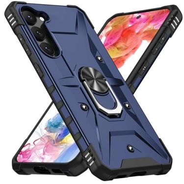 Imagem de SORAKA Capa para Samsung Galaxy S23 com suporte para anel,PC rígido e TPU macio,proteção dupla 2 em 1,compatível com suportes magnéticos para carros