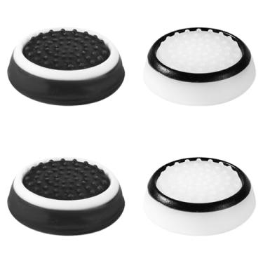 Imagem de 4 Pegas de polegar, tampas de aperto de polegar, capa de silicone para gamepad, acessórios analógicos para controle PS5 PS4 Xbox Series X/S Xbox One Switch Pro