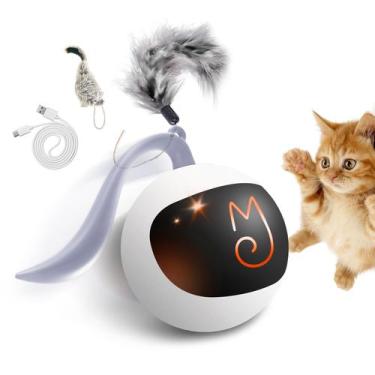 Imagem de Conjunto de brinquedos interativo Cat Ball Migipaws Fun Tracker recarr