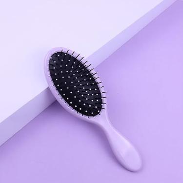 Imagem de Escova de cabelo desembaraçadora, cerdas ultramacias, desembaraçadora, desliza através de emaranhados para todos os tipos de cabelo seco e molhado para mulheres e homens (Roxo)